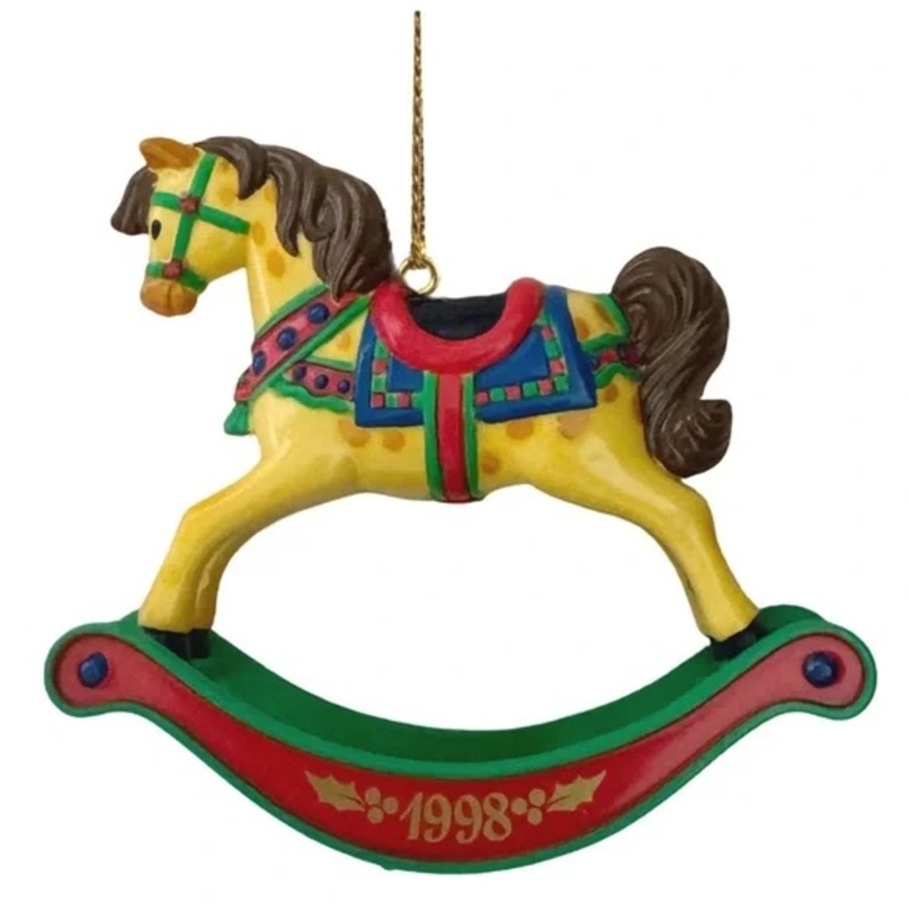 AMERICAN GREETINGS • Giddyup Greetings 1998 Rocking Horse Ornament